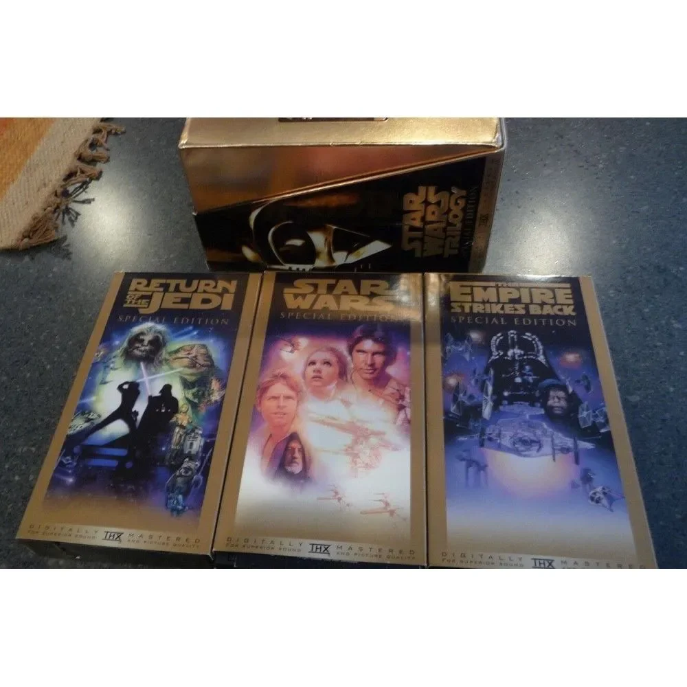 Star‎ Wars Trilogy (VHS, 1997, Special Edition) Gold Box DIGITAL THX